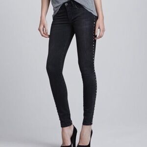 Blank NYC studded black skinny jeans